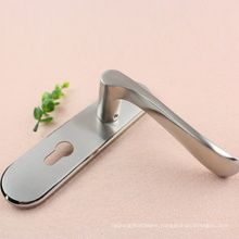 Top Quality Solid SS Lever Door Handle with Plate